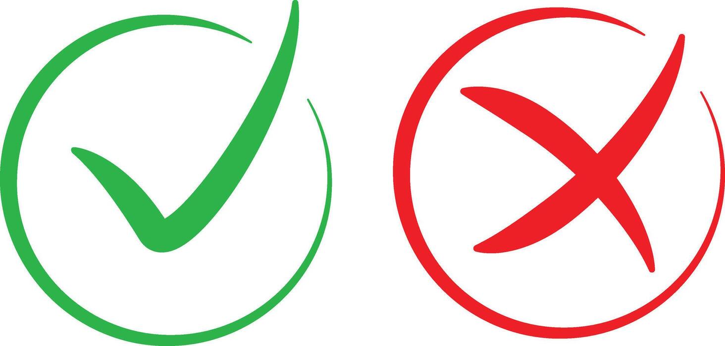 Green And Red Icons Vector Art, Icons, and Graphics for Free Download