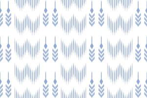 ikat seamless pattern on white background for textile design. Can be used in fabric design for clothes, wrapping, carpet, fashion, textile, fabric, shirt vector