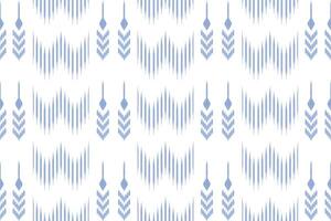 ikat seamless pattern on white background for textile design. Can be used in fabric design for clothes, wrapping, carpet, fashion, textile, fabric, shirt vector