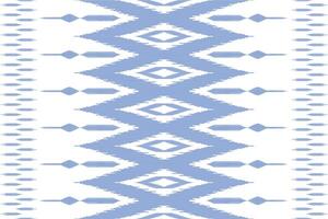 ikat seamless pattern on white background for textile design. Can be used in fabric design for clothes, wrapping, carpet, fashion, textile, fabric, shirt vector
