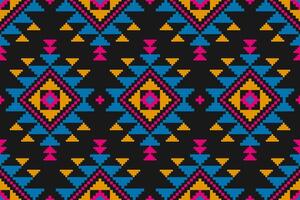 Geometric ethnic seamless pattern traditional. American, Mexican style. Aztec tribal ornament print. Design for background, wallpaper, illustration, fabric, clothing, carpet, batik, embroidery. vector