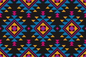 Geometric ethnic seamless pattern traditional. American, Mexican style. Aztec tribal ornament print. Design for background, wallpaper, illustration, fabric, clothing, carpet, batik, embroidery. vector