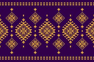 Carpet tribal pattern art. Geometric ethnic seamless pattern traditional. American, Mexican style. Design for background, wallpaper, illustration, fabric, clothing, carpet, textile, batik, embroidery. vector