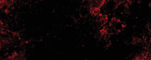 Distressed red grunge texture on a dark background, vector