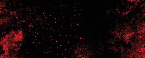 Distressed red grunge texture on a dark background, vector