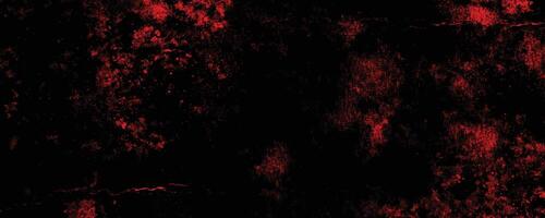 Distressed red grunge texture on a dark background, vector