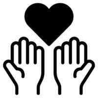 Compassion Icon Illustration for web, app, infographic, etc vector