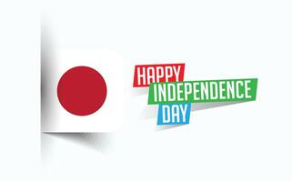 Happy Independence Day of Japan illustration, national day poster, greeting template design, EPS Source File vector