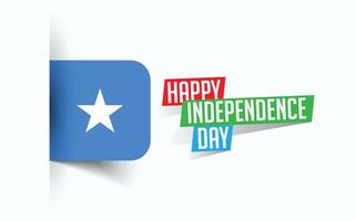 Happy Independence Day of Somalia illustration, national day poster, greeting template design, EPS Source File vector