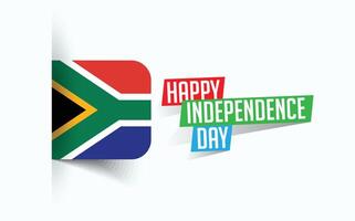 Happy Independence Day of South Africa illustration, national day poster, greeting template design, EPS Source File vector