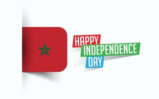 Happy Independence Day of Morocco illustration, national day poster, greeting template design, EPS Source File vector