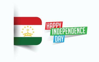 Happy Independence Day of Tajikistan illustration, national day poster, greeting template design, EPS Source File vector