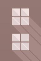 Modern minimalist house window illustration background vector