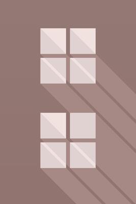 Modern minimalist house window illustration background