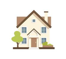 house,illustration of simple house isolated on white background,flat design icon illustration vector