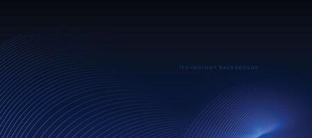 Abstract blue technology background with line particle elements. modern futuristic design vector