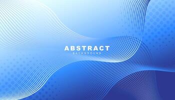 Abstract blue background dynamic shapes vector