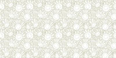 Sunflower pattern backgorund vector