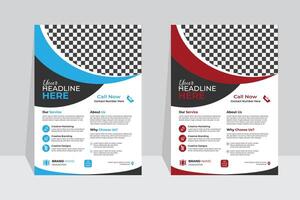 Best for corporate business Round shape abstract design, illustration template in A4 size. vector