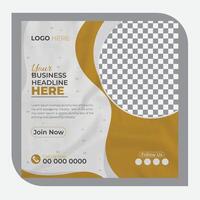 Corporate business social media post design, modern design, modern shapes, modern background vector