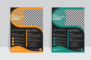 Brochure design, cover modern layout, annual report, poster, flyer for marketing, illustration template in A4 size. vector