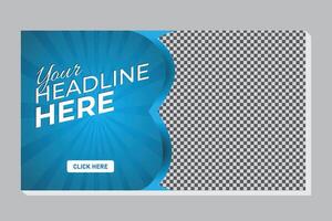 Creative design, advertisement banner and web banner template. vector