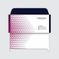 Business envelope template design vector