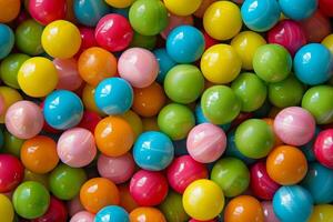 Colorful Candy Balls Close-Up photo