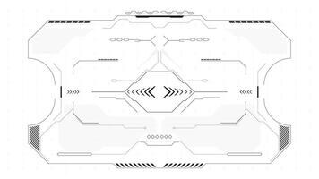 Abstract futuristic hud interface design vector