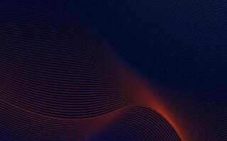 Abstract technology with dynamic wavy lines vector