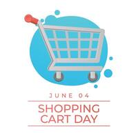 Shopping Cart Day design template. shooping cart icon. flat design. shop template. eps 10. vector