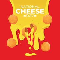 National Cheese Day design template good for celebration usage. cheese. cheese template. flat design. eps 10. vector