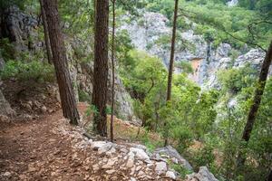 sápadere cañón en el Tauro montañas cerca Alanya, Turquía foto