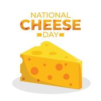 National Cheese Day design template good for celebration usage. cheese. cheese template. flat design. eps 10. vector