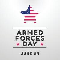 Armed Forces Day design template. america flag. armed force . eps 10. flat design. vector