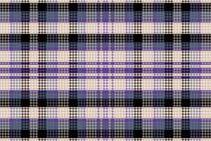 Tartan or plaid dark color pattern. vector