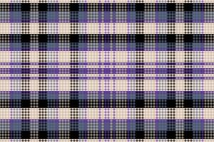 Tartan or plaid dark color pattern. vector