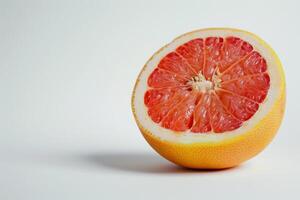 Fresco pomelo aislado en blanco antecedentes foto