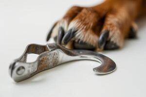 Professional Dog Nail Cutter Isolated on White Background photo