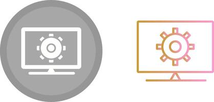 Computer Settings Icon vector