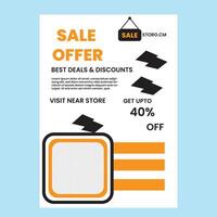 sale Flyer design vector