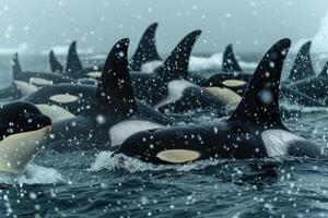 The Joyful Frolic of Sea Dolphins photo