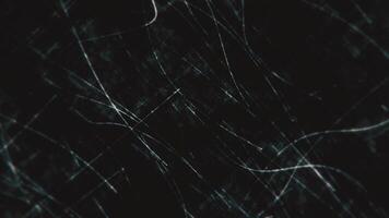 Simple abstract background animation with gently moving distressed white lines and grunge noise texture. This dark minimalist textured motion background is full HD and a seamless loop. video