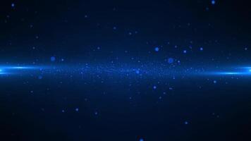 abstrato fundo com explodindo gelado azul energia partículas fluindo para a Câmera. isto movimento fundo animação é cheio hd e uma desatado laço. video