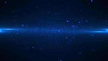 Abstract background with exploding icy blue energy particles flowing towards the camera. This motion background animation is full HD and a seamless loop. video