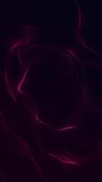 Vertical - elegant gently flowing and rippling red glowing digital fractal light wave background animation. This modern abstract motion background is full HD and a seamless loop. video