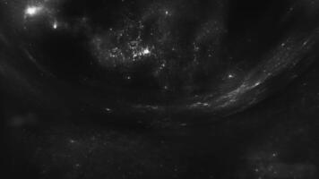 a black and white image of a starry night sky video