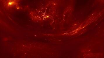 le Soleil est vu dans cette image pris par de la NASA solaire observatoire video