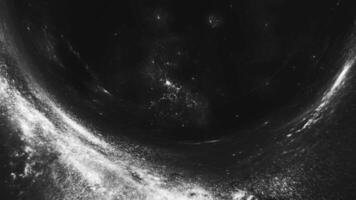 negro y blanco imagen de un negro agujero video
