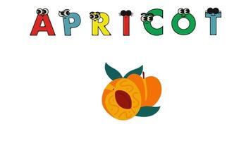 Animated about fruit names. Suitable for children to study Preschool Learning s Kids Vocabulary words video